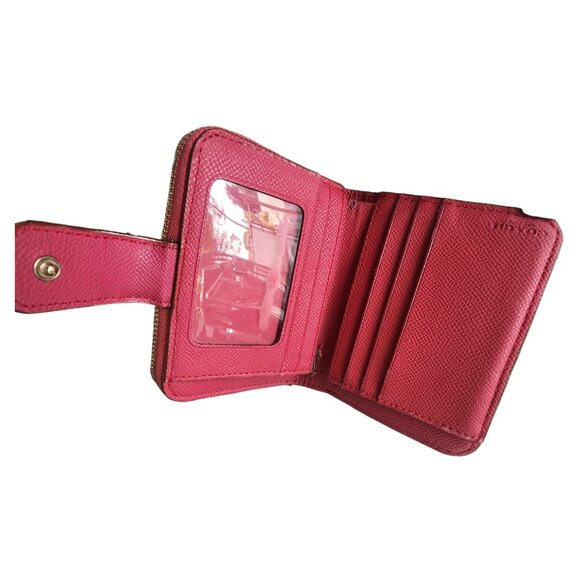 Coach khaki/pink saddle wallet - Picture 8 of 16